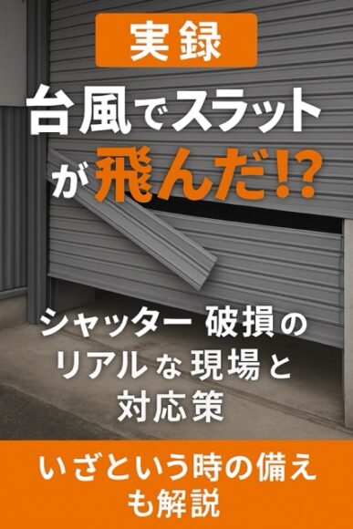 台風シャッター被害