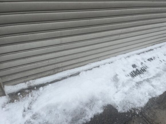 冬　シャッター故障　シャッター工事　住みたかシャッター