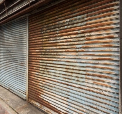 福岡市シャッター工事　古いシャッター　故障　